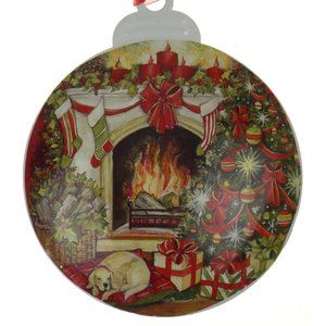 Brownlow Home For Christmas Tree Ornament Metal White 4" Gift Susan Winget Dog
